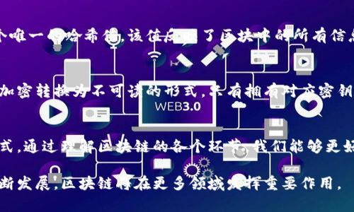 区块链是一种去中心化的分布式账本技术，广泛应用于金融、供应链管理、智能合约等多个领域。区块链的核心组件和环节包括以下几方面：

### 1. 区块（Block）
区块是区块链的基本构成单元。每个区块包含一定数量的交易信息，通常还会包含一个时间戳、前一个区块的哈希值以及其他元数据。通过这些信息，区块与前一个区块连接起来，形成链条。

### 2. 链（Chain）
链是指多个区块按时间顺序连接而成的结构。每个新生成的区块都会链接到之前的区块，确保区块链中信息的不可篡改性和完整性。区块链的这种结构使得一旦信息被写入，就很难被更改或删除。

### 3. 节点（Node）
节点是参与区块链网络的计算机或设备。每个节点都保存有区块链的完整副本，并参与到交易的验证和新块的生成中。在去中心化的网络中，节点之间平等合作，没有中央服务器，增强了系统的可靠性和安全性。

### 4. 共识机制（Consensus Mechanism）
因为区块链是一个分布式系统，各个节点需要达成一致，才能验证交易和添加新块。共识机制则是达成这种一致的规则和方法。当前流行的共识机制包括工作量证明（PoW）、权益证明（PoS）和委托权益证明（DPoS）等。

### 5. 智能合约（Smart Contract）
智能合约是一种自主执行的合约协议，运行在区块链上。它能够在满足特定条件的情况下自动执行预定的操作。智能合约的引入，使得区块链不仅可以进行交易，还能在不同场景中实现更复杂的功能，例如在金融服务、公共服务等领域。

### 6. 交易（Transaction）
交易是区块链中重要的组成部分，指的是在网络中发送和接收加密货币或其他信息的过程。每笔交易都需要经过验证，确保其合法性。同时，所有交易记录都会被永久保存在区块链中，确保透明性和可追溯性。

### 7. 哈希（Hash）
哈希是区块链中用于保证数据完整性和安全性的重要技术。每个区块都通过哈希函数生成一个唯一的哈希值，该值反映了区块中的所有信息。任何对区块数据的修改都会导致哈希值的变化，从而被网络中的节点识别。

### 8. 加密（Encryption）
为了保护用户的隐私和安全，区块链技术通常采用加密技术。用户的身份信息和交易内容通过加密转换为不可读的形式，只有拥有对应密钥的人才能访问。加密技术在区块链中起到了防范欺诈和黑客攻击的作用。

### 结论
区块链技术不仅仅是一个新兴的技术概念，它正在重塑我们对存储、传输和验证信息的传统方式。通过理解区块链的各个环节，我们能够更好地把握这一技术的潜力和未来发展方向。

整体来说，了解区块链的运作机制和组成部分是理解其应用前景和价值的基础。随着技术的不断发展，区块链将在更多领域发挥重要作用。