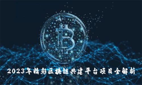 2023年精彩区块链共建平台项目全解析